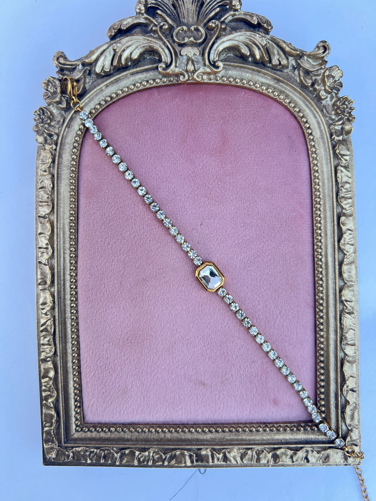 Gold Classic Crystal Tennis Bracelet