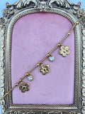 Heart Crystal Charm Bracelet