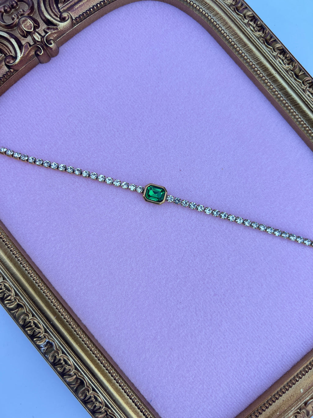 Emerald Gem Tennis Bracelet